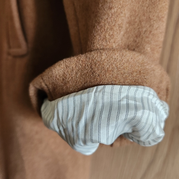 Men's Baldwin‎ Wool overcoat topcoat one button satin lined dress coat - Picture 4 of 7